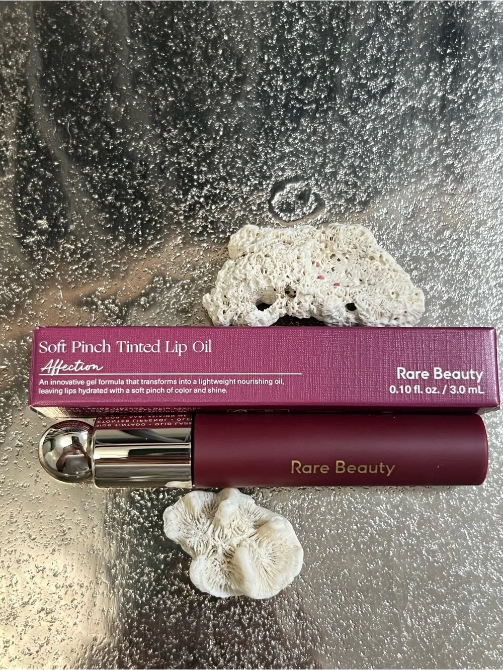 NIB RARE BEAUTY By Selena Gomez Soft Pitch Tinted Lip Oil Stain Color Affection